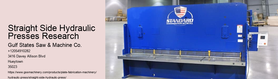 Straight Side Hydraulic Presses Research