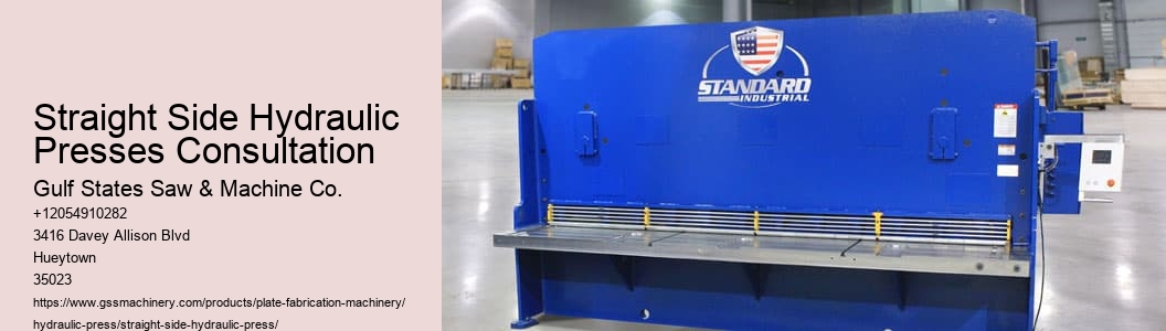 Straight Side Hydraulic Presses Consultation