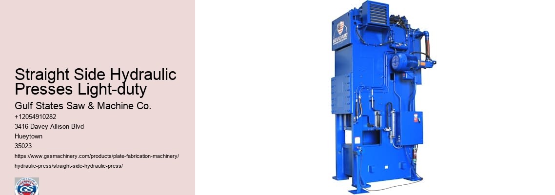Straight Side Hydraulic Presses Maintenance